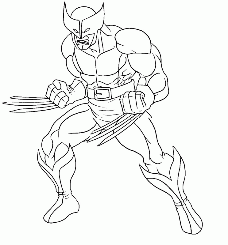 Free Wolverine Coloring Page - Toyolaenergy.com