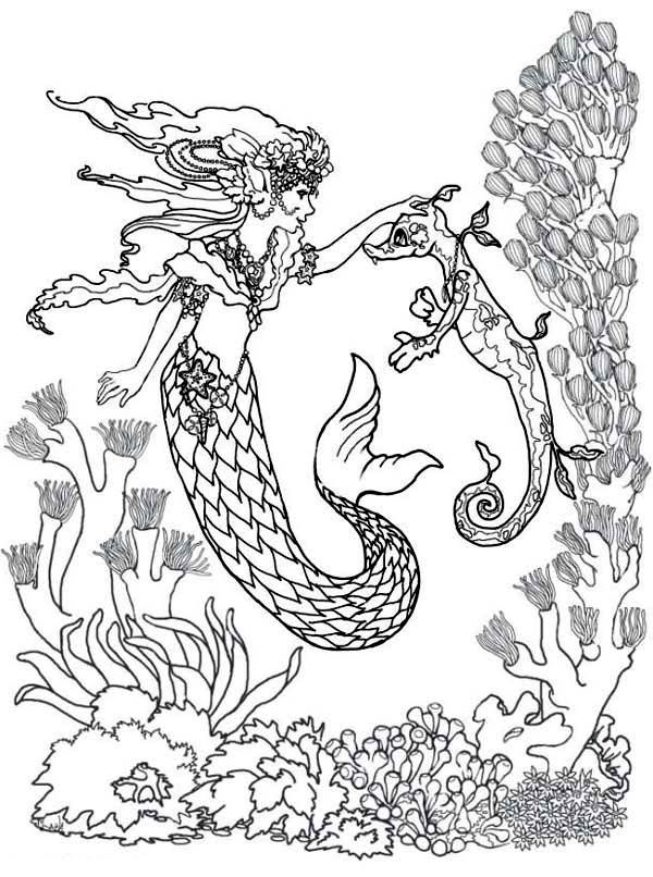 adult-coloring-pages-mermaid-coloring-home