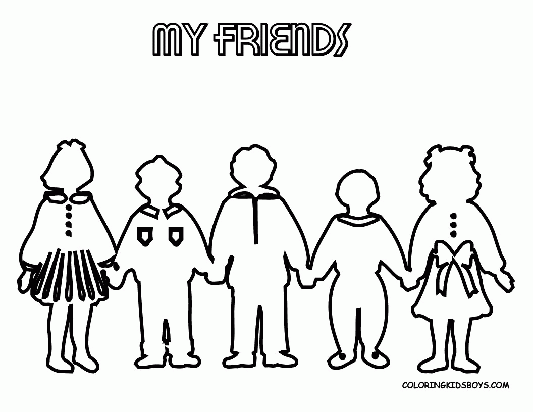 friendship coloring pages for preschool - High Quality Coloring Pages