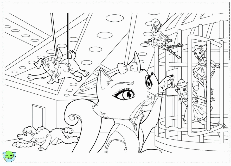Barbie Fashion Fairytale Colouring Pages - High Quality Coloring Pages