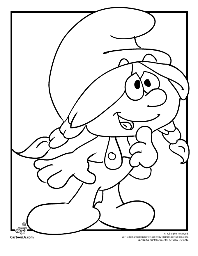 free smurf Colouring Pages (page 2)