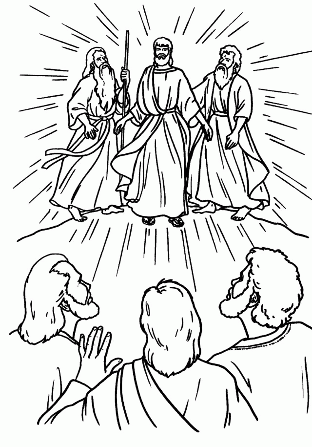 Transfiguration 05 Jpg 282179 St Michael Coloring Page