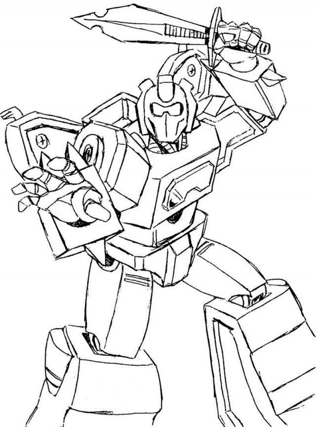 Transformers Ready To Fight 159002 Ironhide Coloring Pages