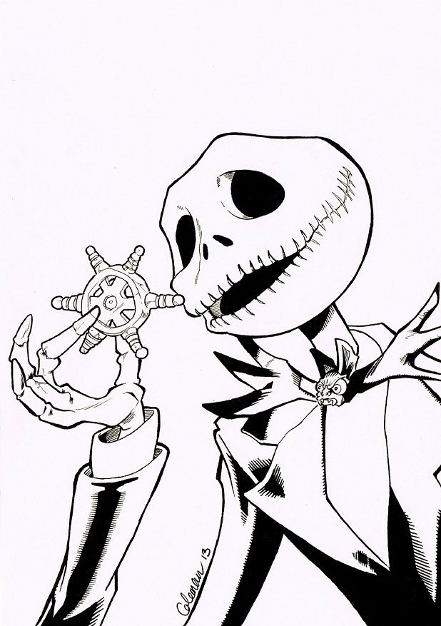 Nightmare Before Christmas Printable Coloring Pages - Coloring Home