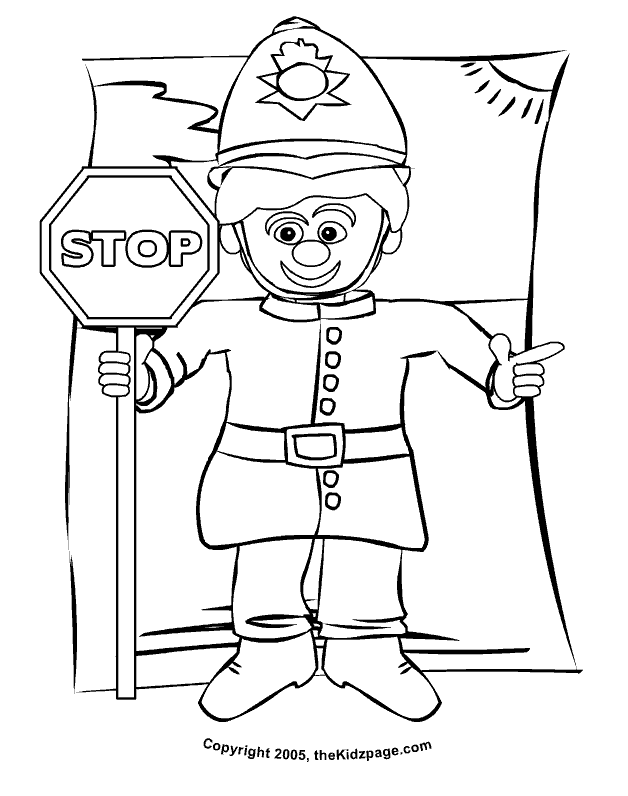 Printable Police Coloring Pages - Coloring Home