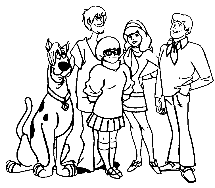 Scooby Doo And Friends Coloring Pages | Scooby Doo Coloring Pages 