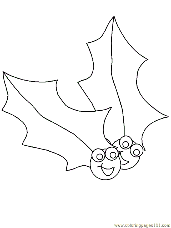 Coloring Pages Christmas Wreaths and Holly (Cartoons > Christmas 
