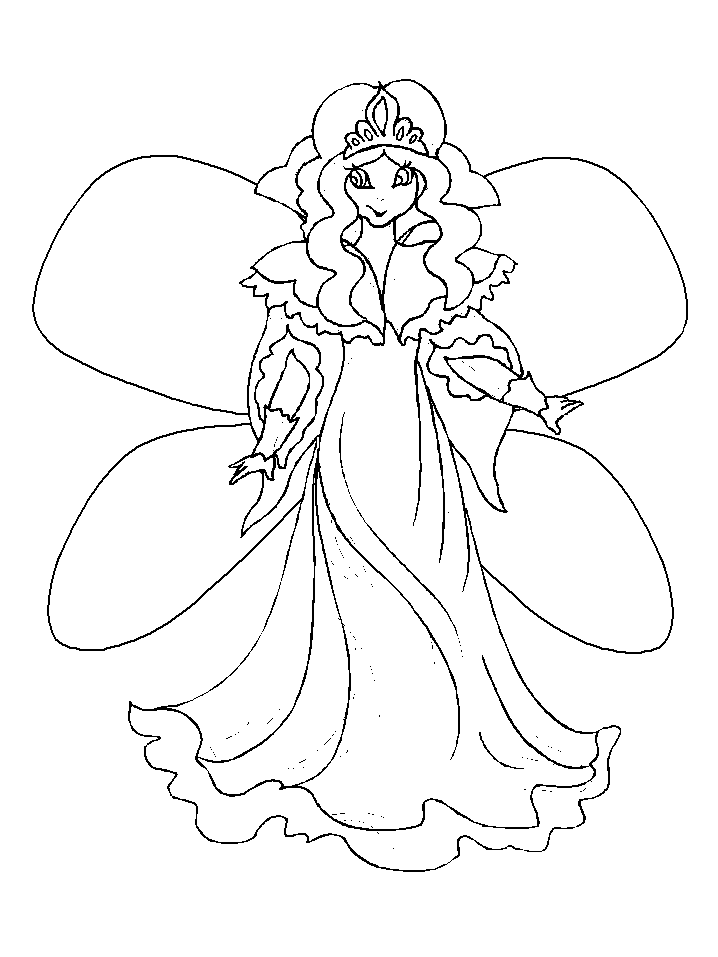 7 Fairy Coloring Pages | Free Coloring Page Site
