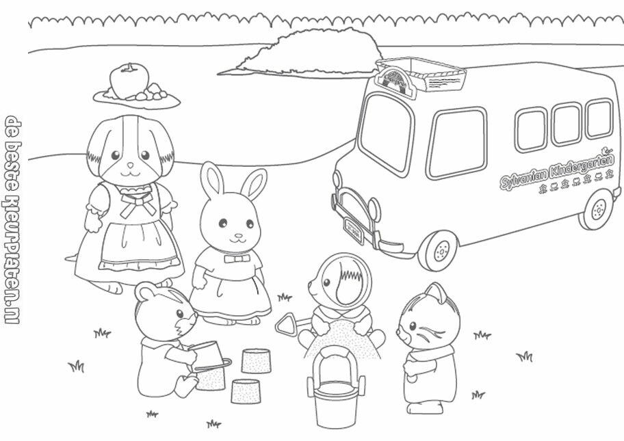 Calico Critters Coloring Pages 627 | Free Printable Coloring Pages