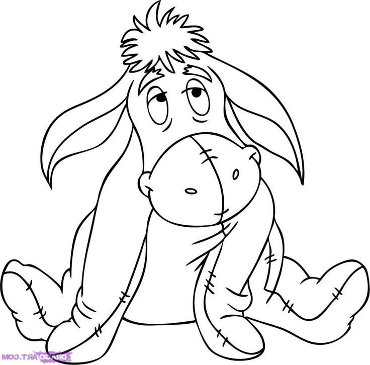 Eeyore, Winnie the pooh and Coloring pages