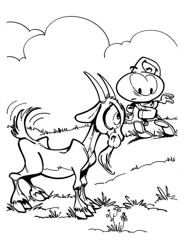 A Goat is Angry to Allstar in Snorkels Coloring Pages | Best Place ...