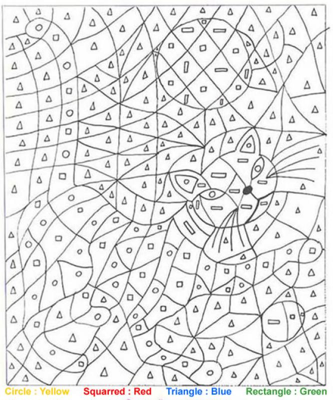 Gambar Free Printable Color Number Worksheets Adults Coloring Pages