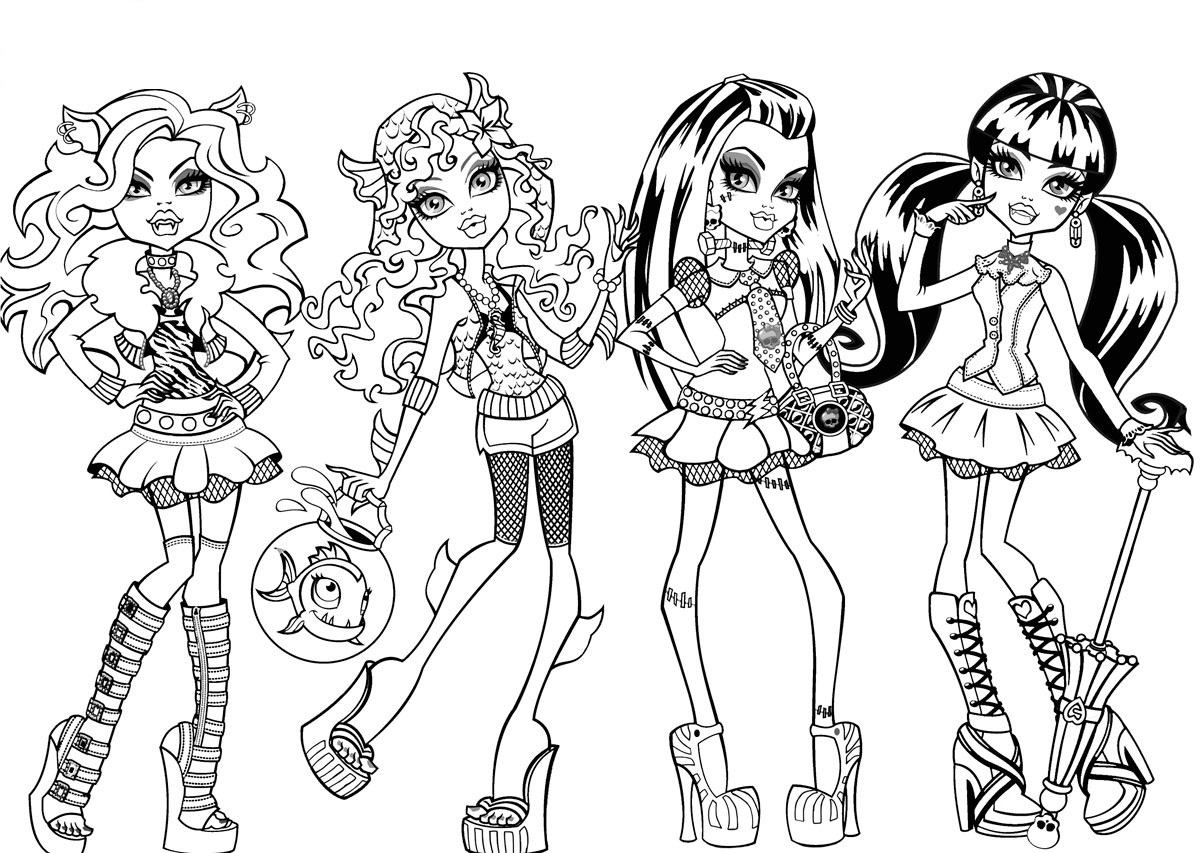 Monster High Coloring Pages Pdf : Monster High Coloring Pages ...