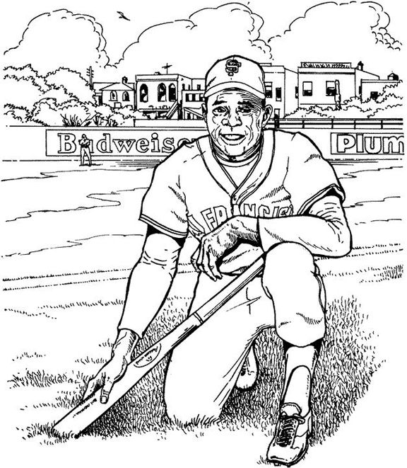 San Francisco Giants Player Baseball Coloring Page | Baseball coloring pages,  Sports coloring pages, Football coloring pages
