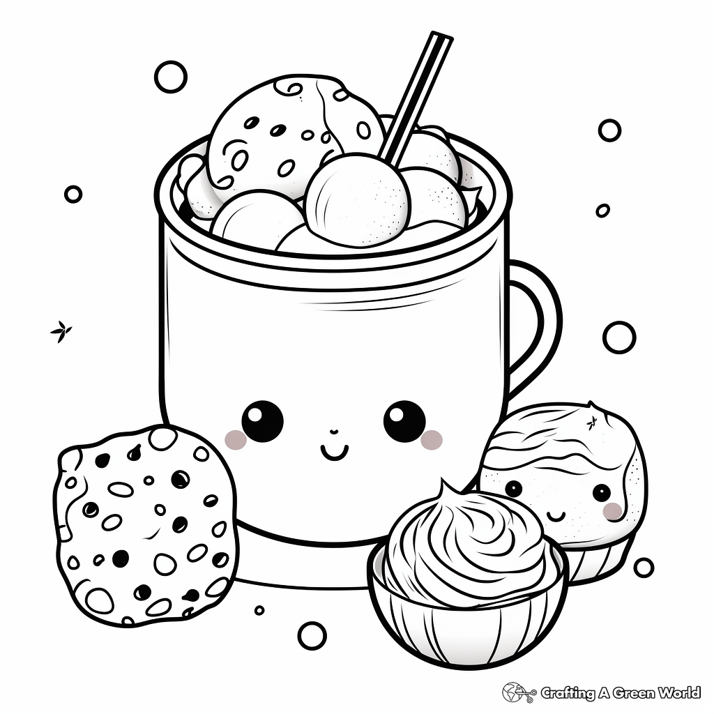 Cute Bubble Tea Coloring Pages - Free ...