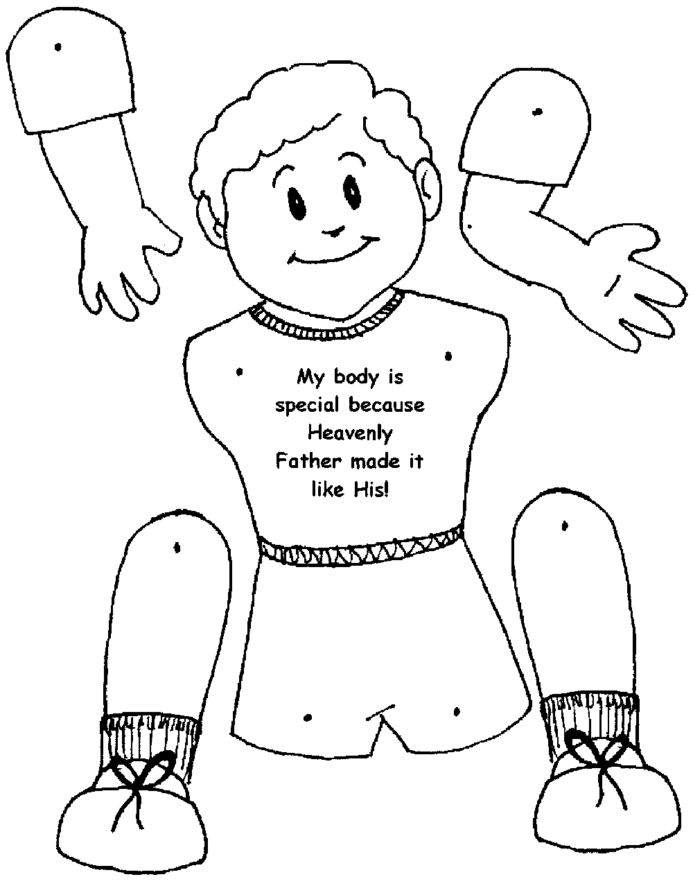 Free Coloring Page Of Boy Body, Download Free Clip Art, Free Clip ...