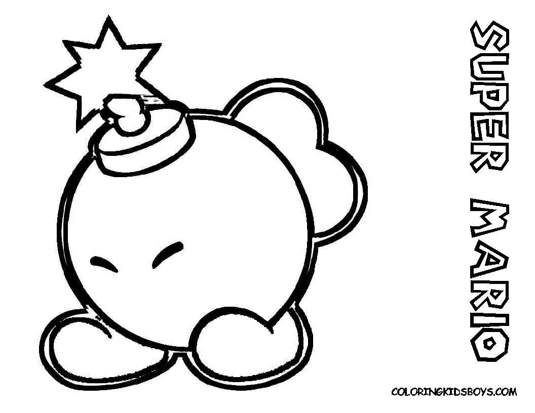Mario Kart Coloring Page - Coloring Pages for Kids and for Adults