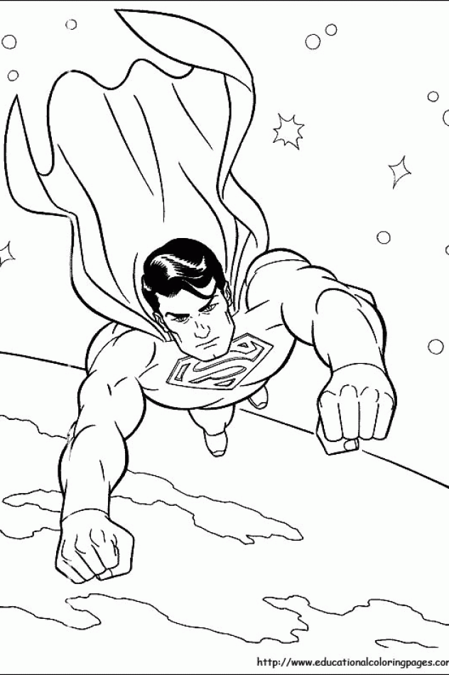 Superman Coloring Pages free For Kids | Educational Fun Kids ...