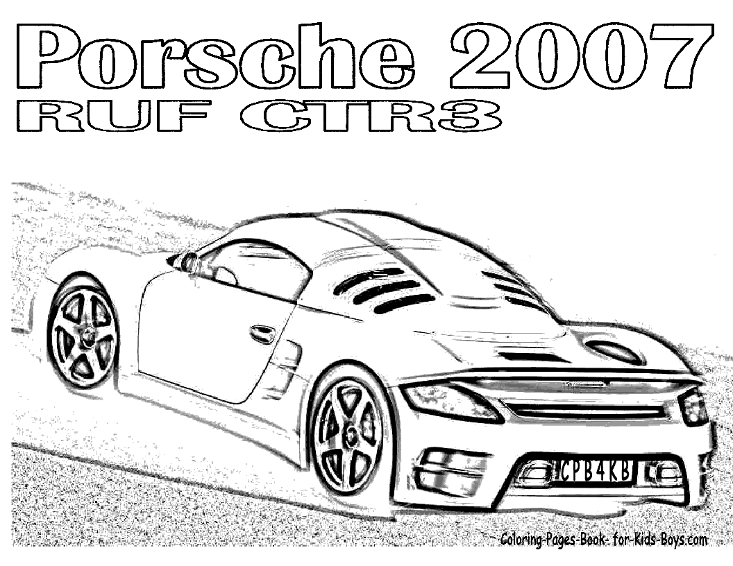 Sports Car Coloring Pages Cars Home Free Printable Sport