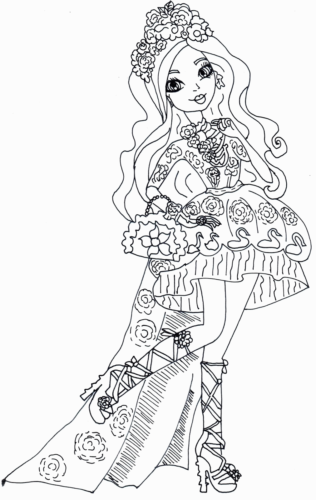 Free Printable Ever After High Coloring Pages: Briar Beauty Spring ...