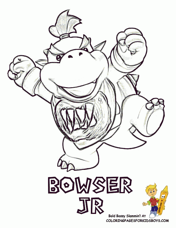 Bowser Printable Coloring Pages - Coloring Home
