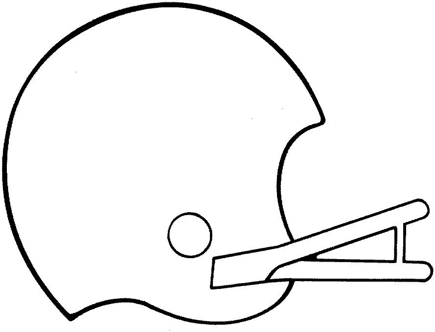 Blank Football Helmet Coloring Page Coloring Pages For Kids And