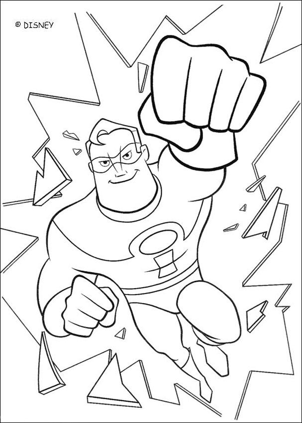 The Incredibles coloring book pages - The Incredibles 2
