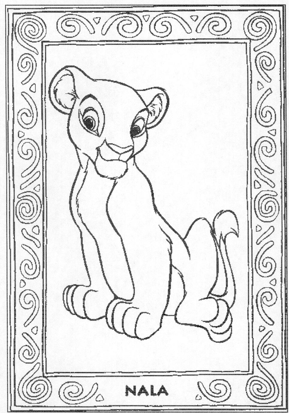 Lion King Coloring Pages Nala And Simba Az - Coloring Home