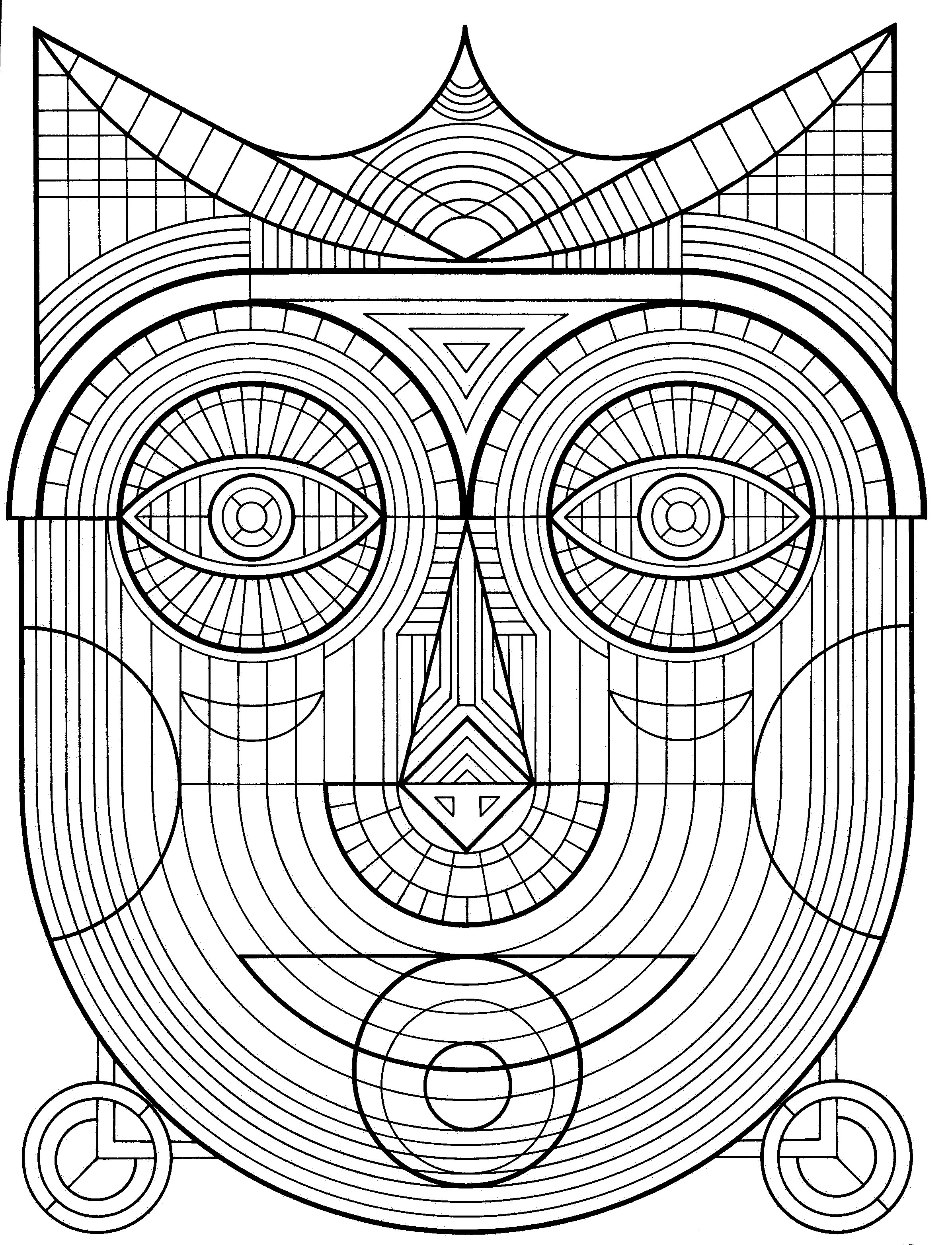 Cool Geometric Design Coloring Pages - Coloring Home