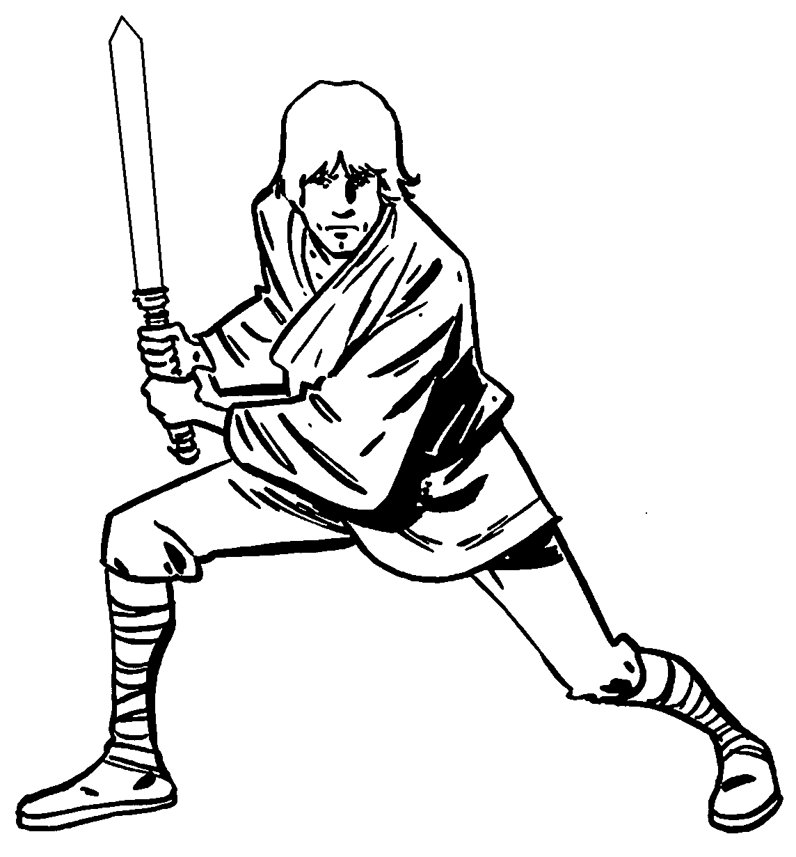 Star Wars Coloring Pages Luke - Coloring Home