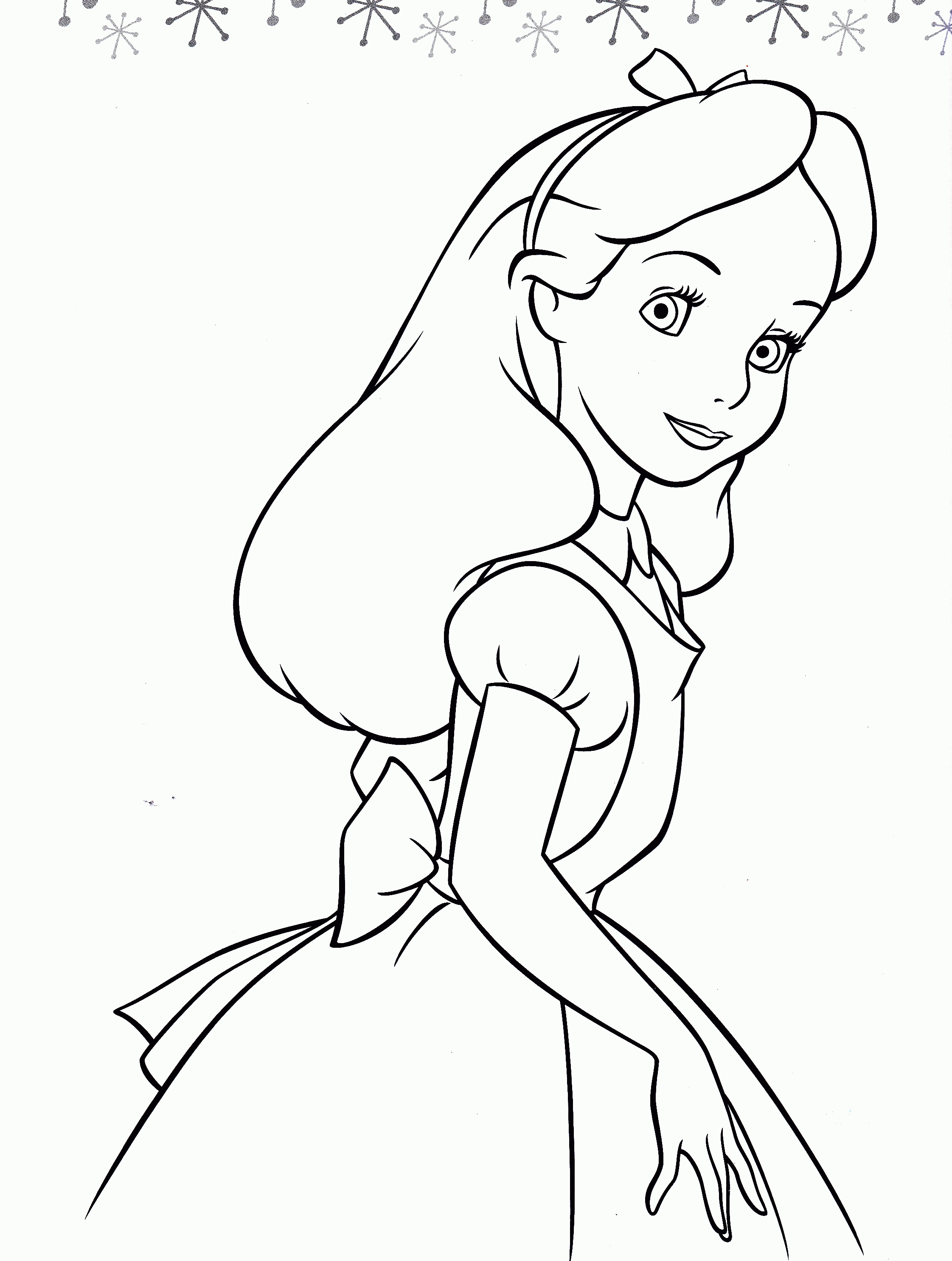 Alice Coloring Page Coloring Home