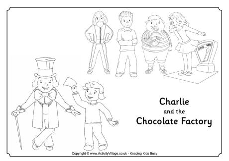 Charlie And The Chocolate Factory Coloring Page Coloring