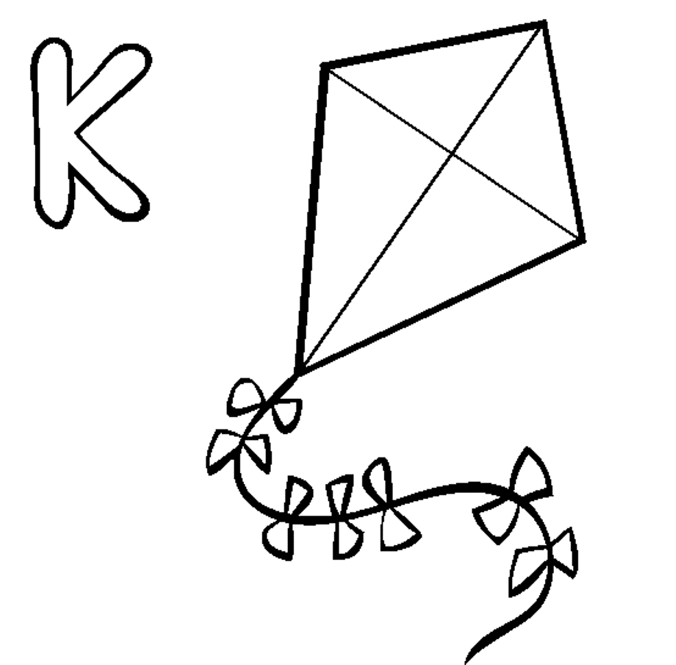 Kite Flying Coloring Pages Coloring Home