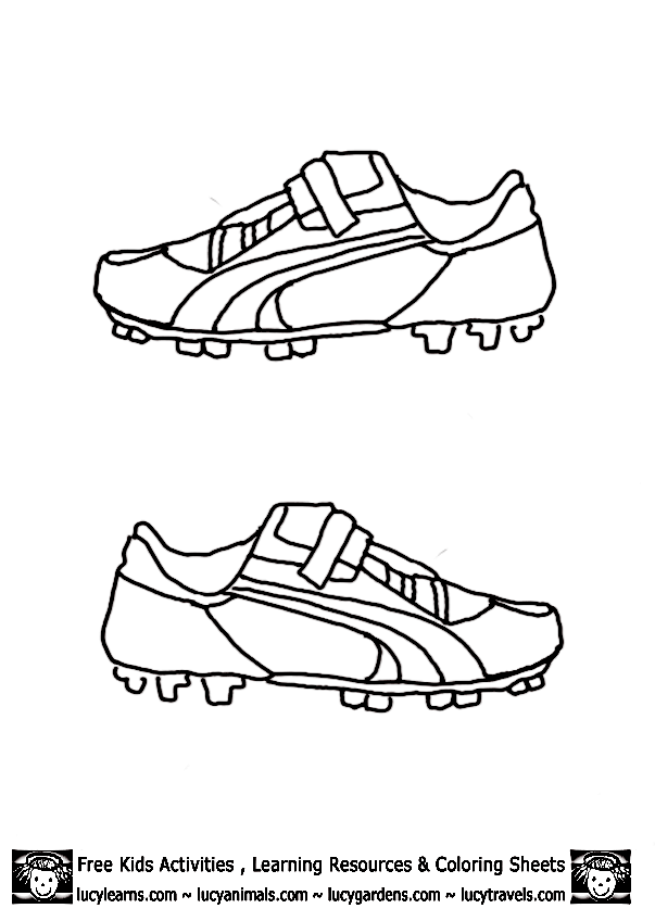 Soccer Coloring Pages Kids Soccer Gear,Lucy Learns Soccer Coloring ...