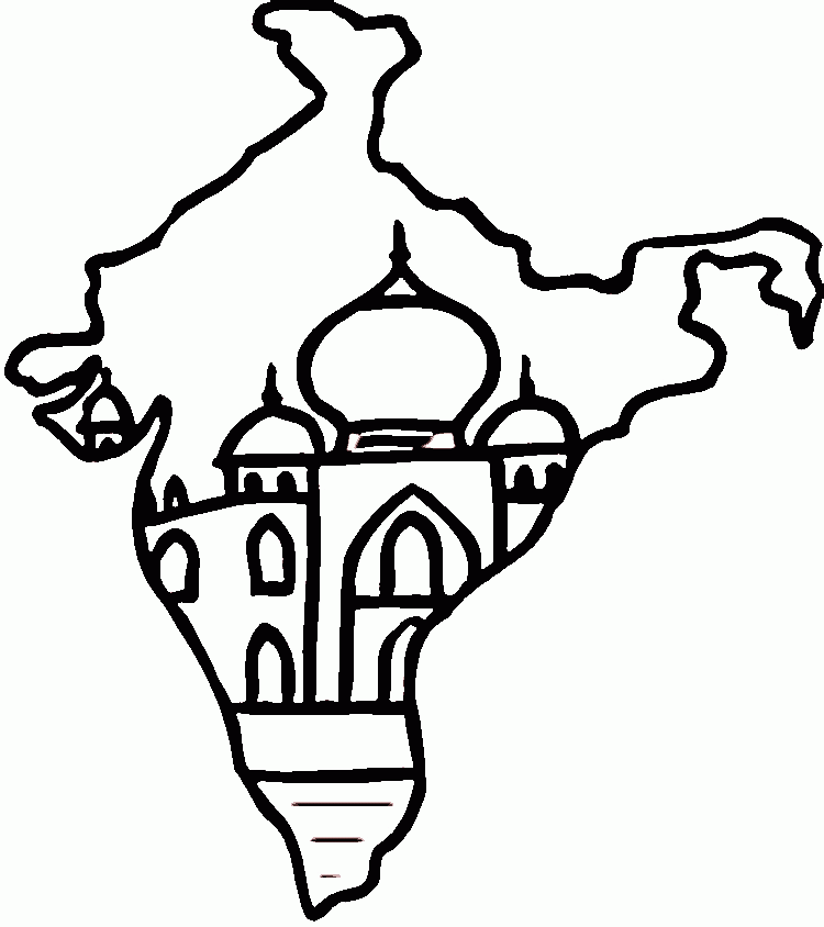 Em Geral Imagen Dibujos Para Colorear De La India Cena Hermosa