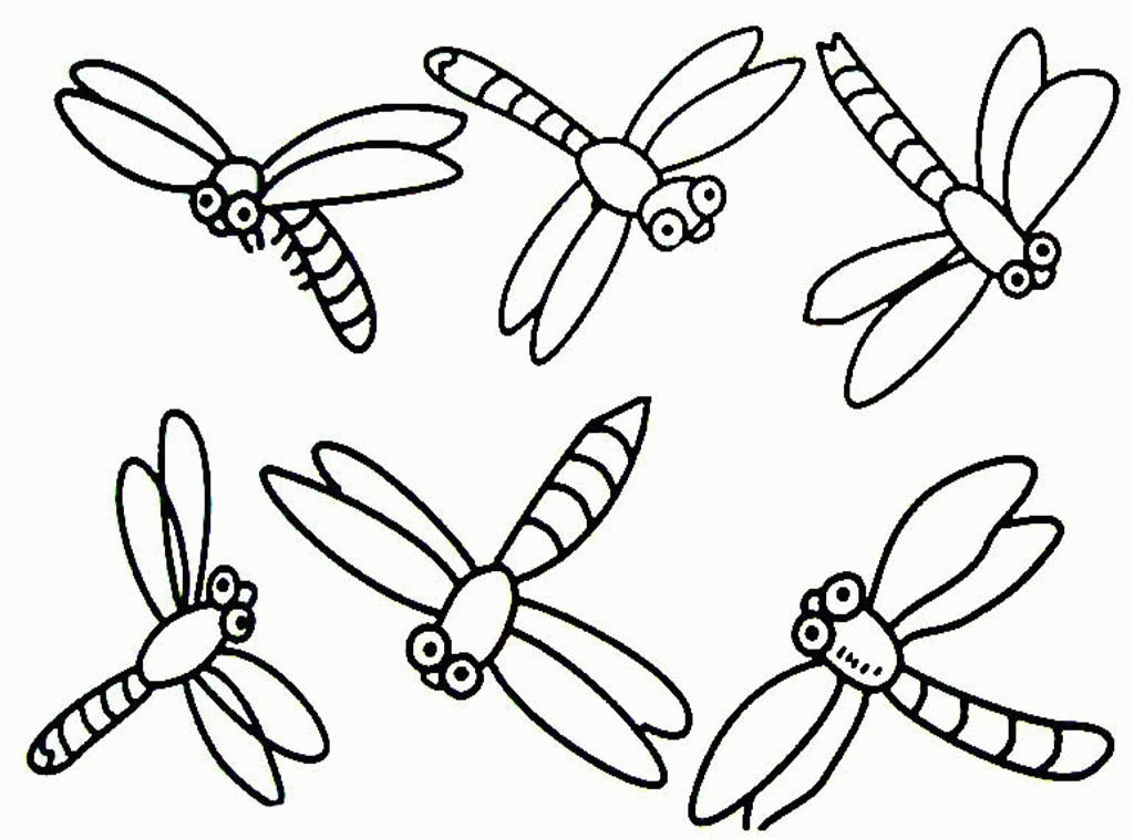 Dragonfly Coloring Pages Kids Home Realistic Adults