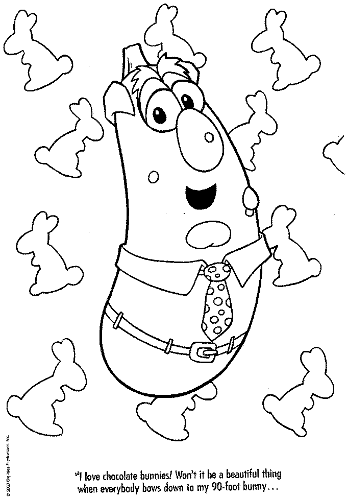 Coloring Pages Veggie Tales Home Image 18 Christian