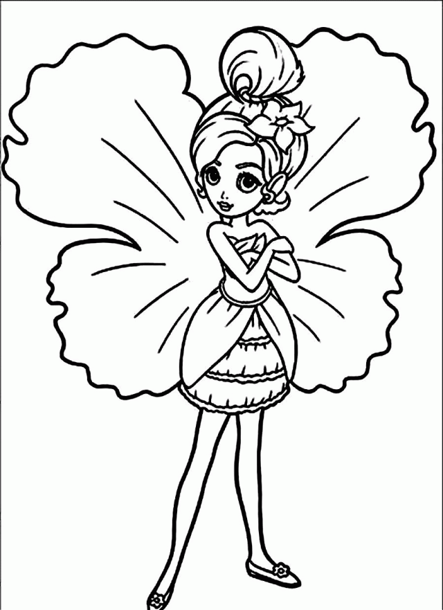 Barbie Thumbelina Free Coloring Pages