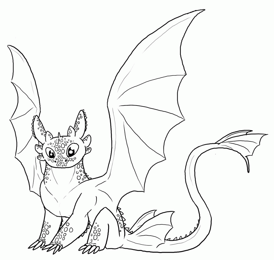 Pictures Of Toothless From How To Train Your Dragon - Coloring Home