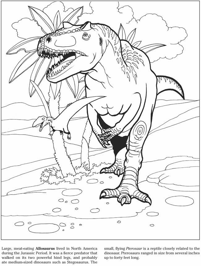 Allosaurus Coloring Page - Coloring Home