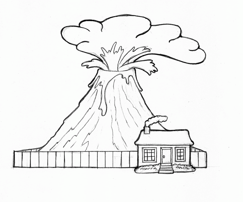 Volcano Coloring Pages - Free Coloring Pages For KidsFree Coloring 