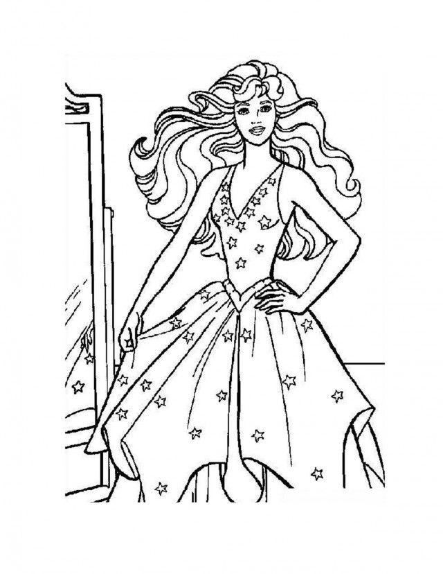 Barbie Coloring Pages Free Coloring Page 245390 Barbie Online 