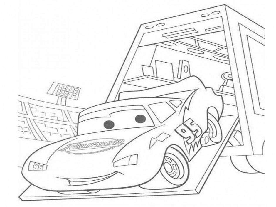 Disney Cars Coloring Pages Lightning Mcqueen Colouring4u 112684 