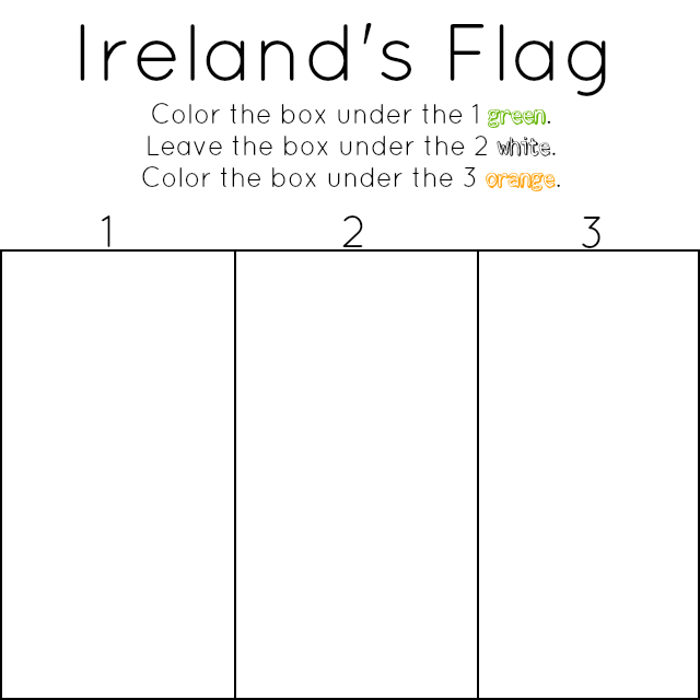 Ireland Flag Coloring Page - Coloring Home