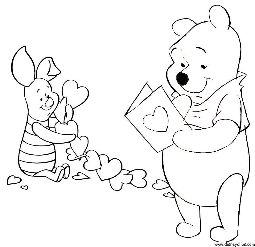 Disney Valentines Day Coloring Pages - Coloring Home