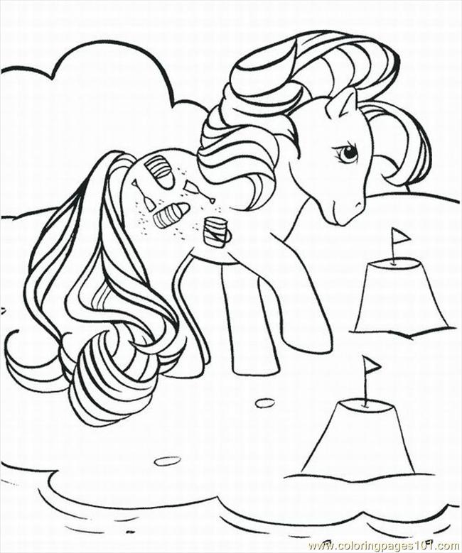 Coloring Pages Little Pony4 (Cartoons > My Little Pony) - free 