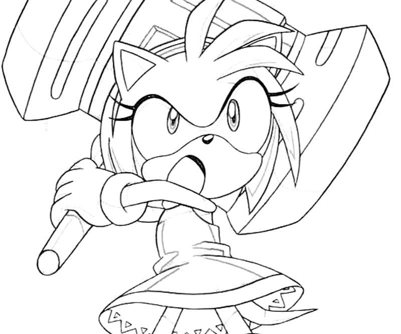 Sonic And Amy Coloring Pages Coloring Home