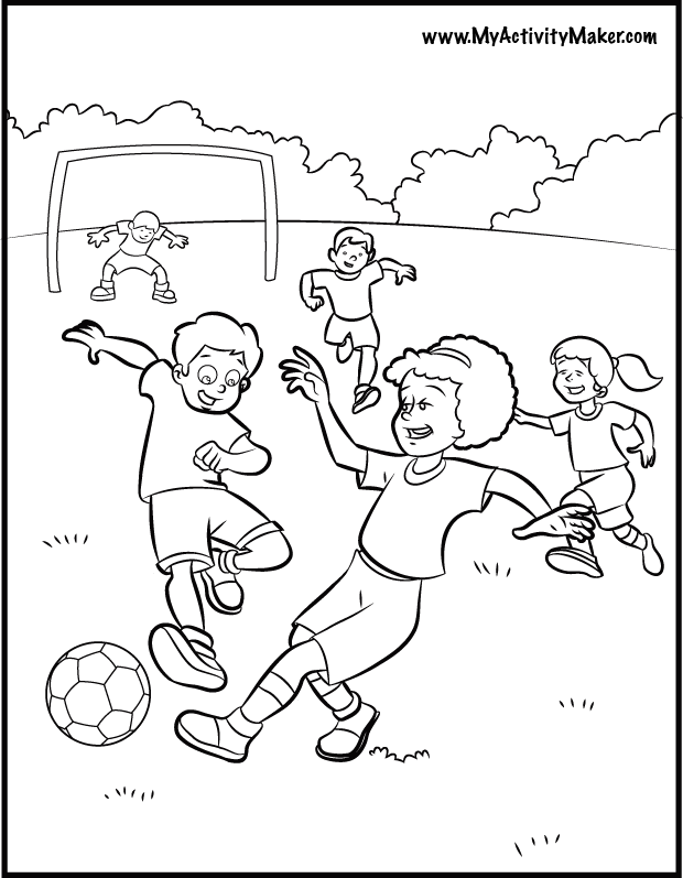 Free Sports soccer coloring pages for kids | coloring pages