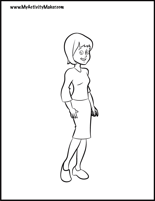 MOMMY Colouring Pages