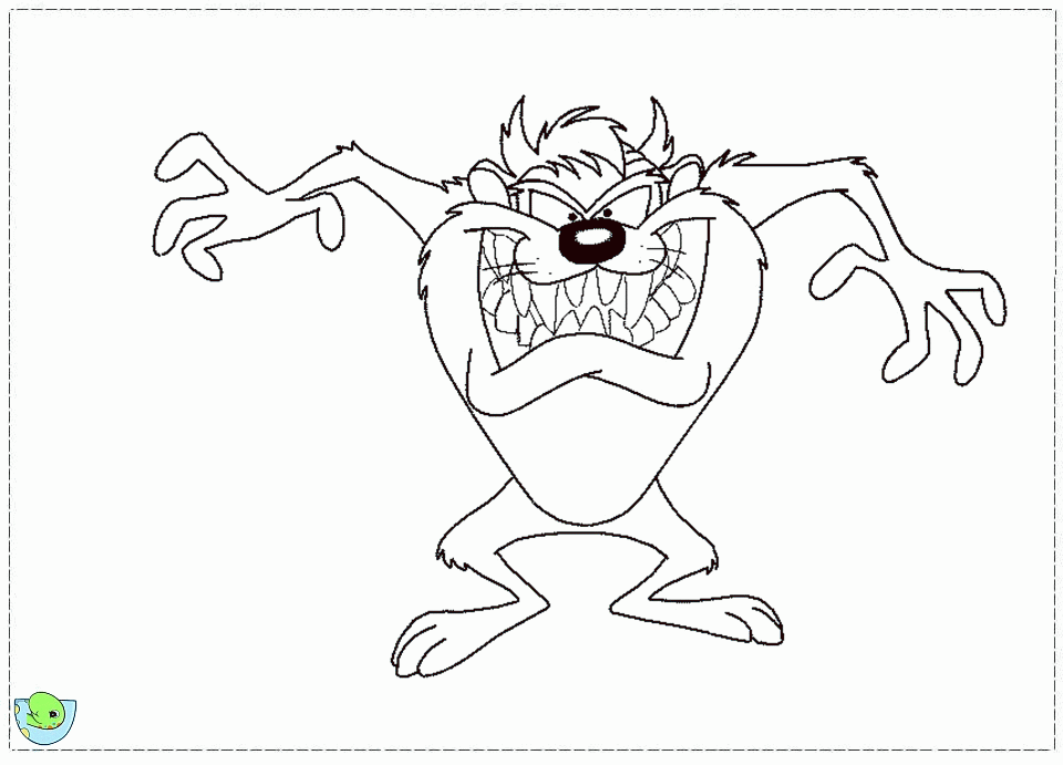 Tasmanian Devil Cartoon Character - Coloring Home
